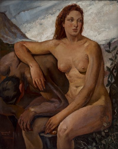 Adam og Eva, 1930. af Ubaldo Oppi