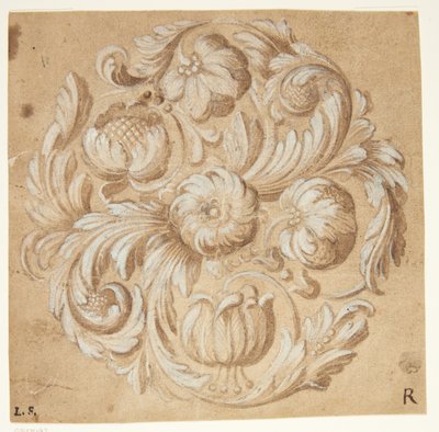Blomster ornament af Ubekendt