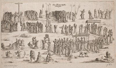 En moskovitisk procession af Ubekendt