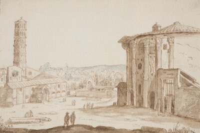 S. Maria i Cosmedin og Vesta-templet i Rom af Ubekendt