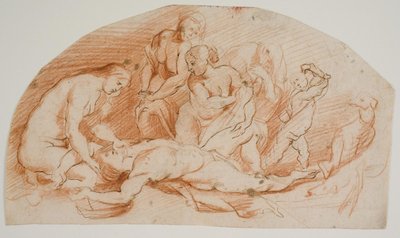Venus begræder over den døde Adonis af Ubekendt