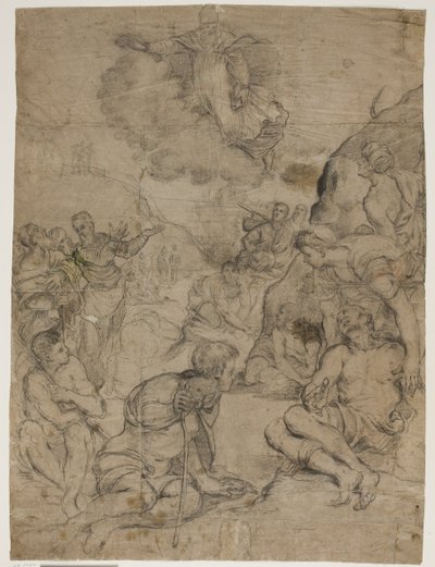 St. Augustine helbreder de lammede efter Tintorettos maleri i Museo Civico, Vicenza af Ubekendt Ubekendt