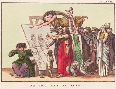 Kunstnernes skæbne af Ubekendt dansk efter 1780