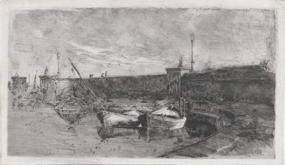Havnen ved Viareggio [La Darsena] af Uberto dell