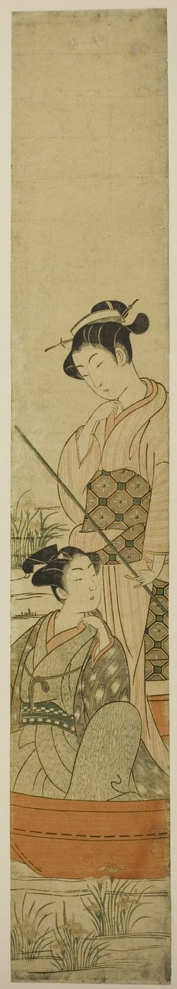 Ungt par i en båd af Uchimasa
