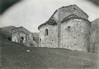 Apsis i klosteret San Pietro al Monte, Civate, Lombardiet, Italien, fotografi af Ugo Monneret de Villard, ca. 1910 af Ugo Monneret de Villard
