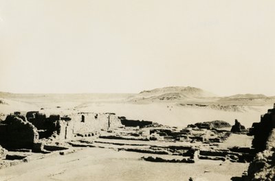 Kommercielt område i Sankt Simeons kloster, Aswan, Egypten, foto af Ugo Monneret de Villard af Ugo Monneret de Villard