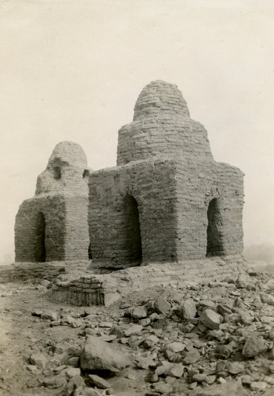 Kuppelformet grav, Agargia, Sudan, foto af Ugo Monneret de Villard af Ugo Monneret de Villard