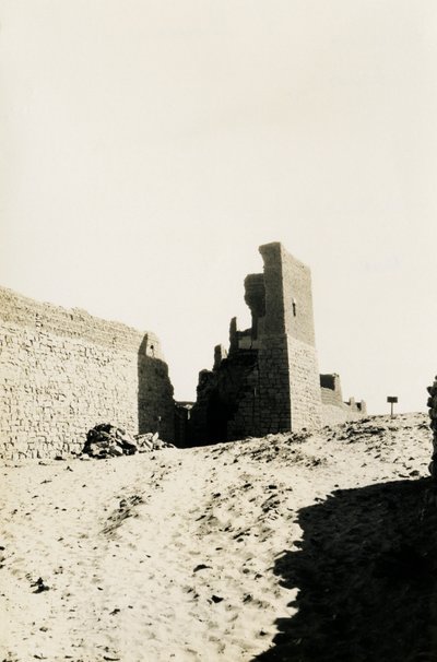 Simeons kloster, Aswan, Egypten, foto af Ugo Monneret de Villard af Ugo Monneret de Villard