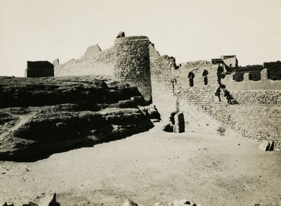 Simeons kloster, set fra sydøst, Aswan, Egypten, foto af Ugo Monneret de Villard af Ugo Monneret de Villard