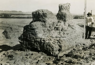 Grav i nekropolis, Qasr Ibrim, Egypten, foto af Ugo Monneret de Villard af Ugo Monneret de Villard