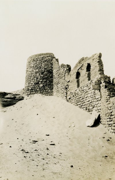Simeon-klostrets tårn, Aswan, Egypten, foto af Ugo Monneret de Villard af Ugo Monneret de Villard