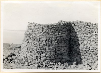 Tårnet i det sydøstlige hjørne, Sabagura, Egypten, foto af Ugo Monneret de Villard af Ugo Monneret de Villard