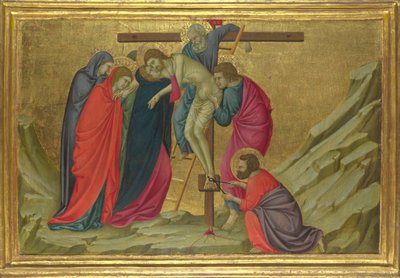 Aflejringen fra basilikaen Santa Croce, Firenze, ca. 1324-1325 af Ugolino di Nerio