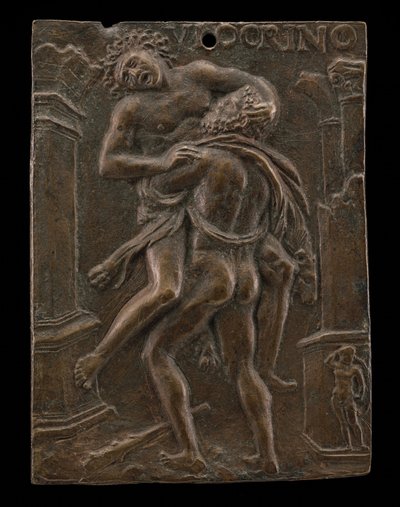 Hercules og Antaeus, begyndelsen af det 16. århundrede. af Ulocrino