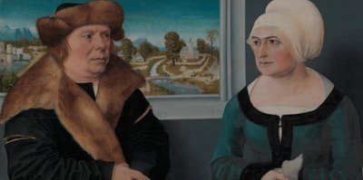 Portræt af en mand og hans kone Lorenz Kraffter og Honesta Merz, 1512. af Ulrich Apt the Elder