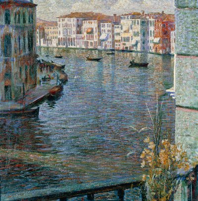 Canal Grande i Venedig af Umberto Boccioni