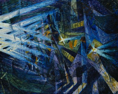 Vejens kræfter, 1911 af Umberto Boccioni