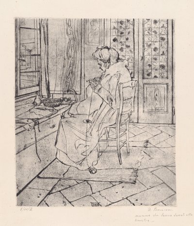My Mother Working [My Mother Working] af Umberto Boccioni