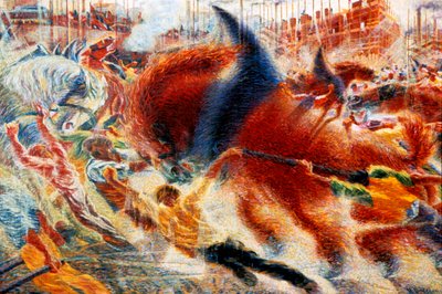 Byen rejser sig, 1911. af Umberto Boccioni