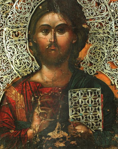 Pantokrator (en del af Vatopedi -diptyken kendt som legetøj fra kejserinde Theodora) af Unbekannt