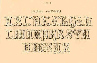 13. århundrede. Fra Latin MS., 1862 af Unbekannt