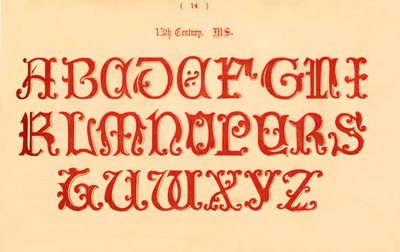 13. århundrede. MS., 1862 af Unbekannt