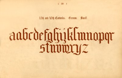 15. og 16. århundrede. Tysk. Lille, 1862 af Unbekannt