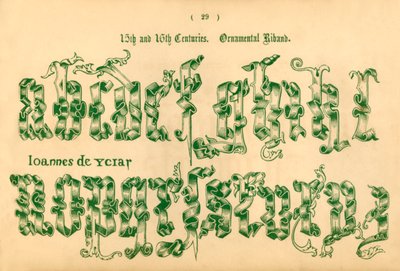 15. og 16. århundrede. Prydbånd, 1862 af Unbekannt
