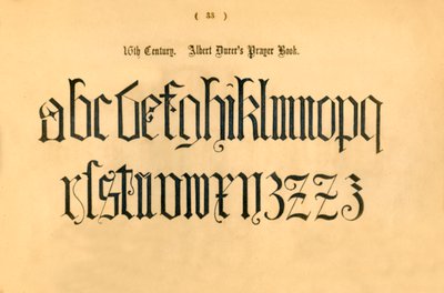 16. århundrede. Albert Durers bønnebog, 1862 af Unbekannt