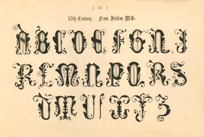 16. århundrede. Fra italiensk MS., 1862 af Unbekannt