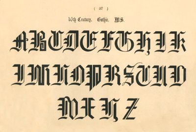 16. århundrede. Gotisk. MS, 1862 af Unbekannt
