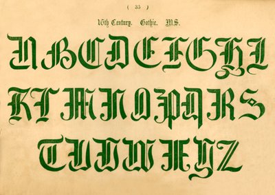 16. århundrede. Gotisk. MS, 1862 af Unbekannt