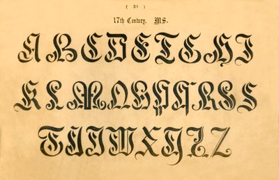 17. århundrede. MS., 1862 af Unbekannt