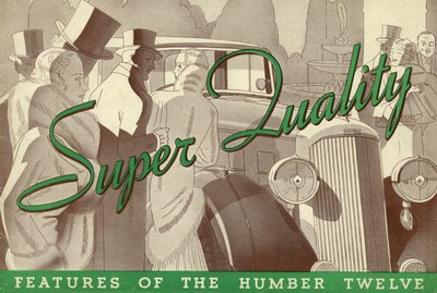 1934 Humber Twelve salgsbrochure. af Unbekannt