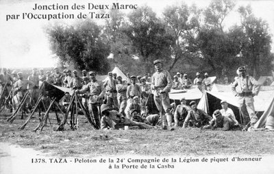 24. kompagni af den franske fremmedlegion, Taza, Marokko, 1904 af Unbekannt