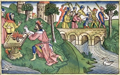 2 Kongebog 16:9-16: Damaskus folk bliver taget til fange af Unbekannt