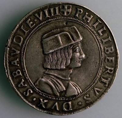 4-Testoon. Hertugdømmet Savoyen, Italien, Forside: Philibert II, hertug af Savoyen, 1497-1504 af Unbekannt