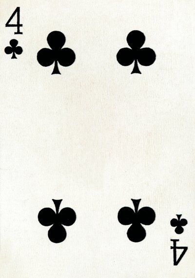 4 køller fra et sæt Goodall & Son Ltd. spillekort, c1940 af Unbekannt