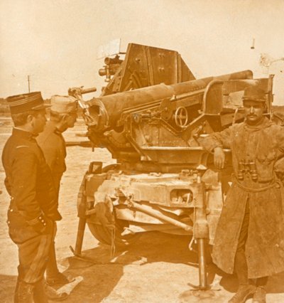 75 automatisk luftværnskanon, c1914-c1918 af Unbekannt