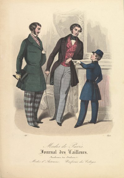 892 fra Modes de Paris, Journal des Tailleurs, 1848. af Unbekannt