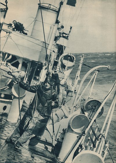 En ødelægger i hårdt vejr, 1936 af Unbekannt