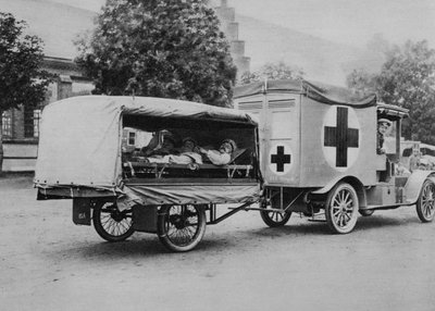 En tysk ambulance, Østfronten, Første Verdenskrig, 1915 af Unbekannt