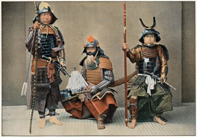 En gruppe samuraier, c1890 af Unbekannt