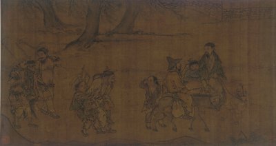 En gruppe rejsende arbejdere, 1368-1644. af Unbekannt