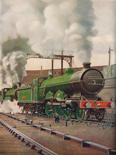 A Heavy Express Train Leaving Kings Cross, L.N.E.B., 1926 af Unbekannt