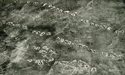 Et infanteriangreb over ingenmandsland, 1919. af Unbekannt