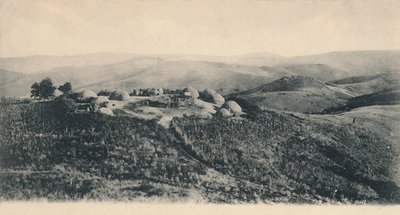 A Kafir Kraal - Zululand, begyndelsen af det 20. århundrede. af Unbekannt