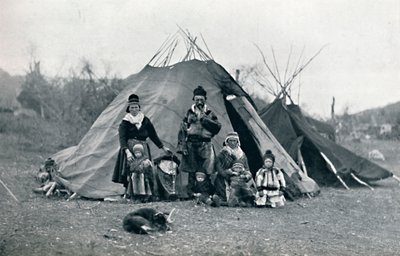 En lejrplads i Lapland, 1912 af Unbekannt