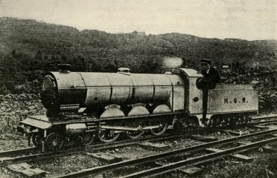 Et lokomotiv fra Ravenglass og Eskdale Railway, c1930. af Unbekannt